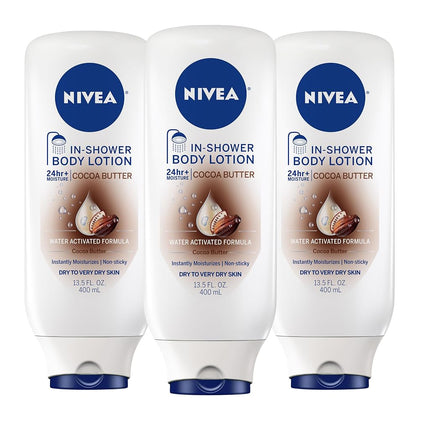 NIVEA Cocoa Butter In-Shower Body Lotion - Non-Sti