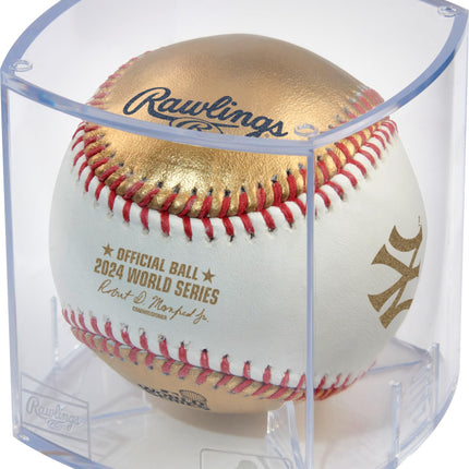 Rawlings | Official 2024 World Series Dueling Yankees vs. Dodgers | WS Dueling Ball | White/Gold Leather Dueling