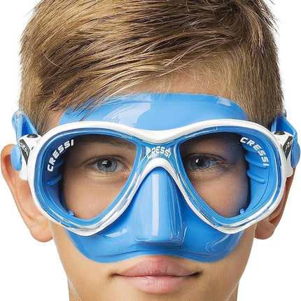 Cressi Kids Marea Jr Scuba Diving and Snorkeling Junior Mask - Transparent/Yellow