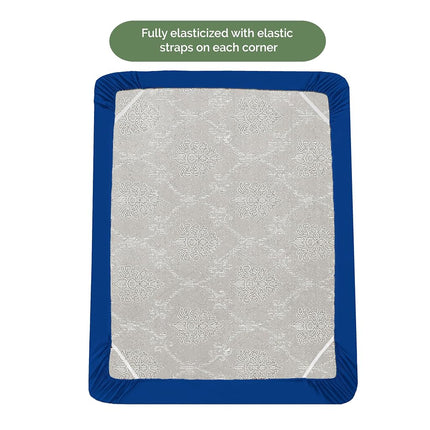 Elegant Comfort 1500 Premium Hotel Quality 18-21 Inches Deep - Extra Deep Pocket Single Fitted Sheet for High Mattress, Luxury and Softest, Smart Pocket - Wrinkle Free, Twin/XL, Royal Blue