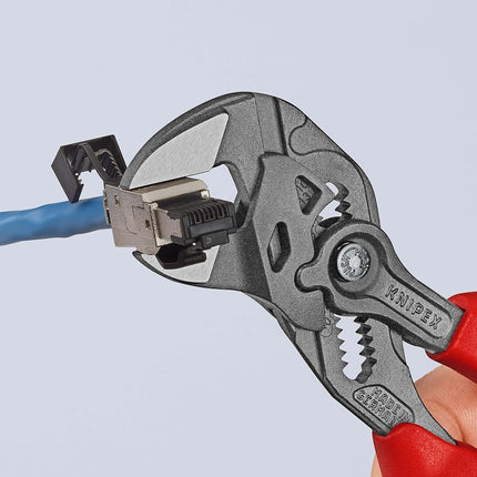 Knipex 86 02 180 Plier Wrenches, Red/Blue