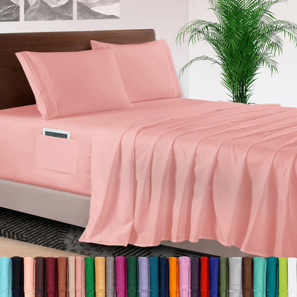 Elegant Comfort 4-Piece Bed Sheet Set - Luxury Bed