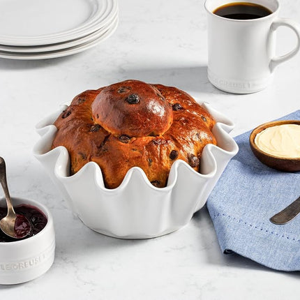 Plat à brioche en grès Le Creuset, 1,3 L, blanc