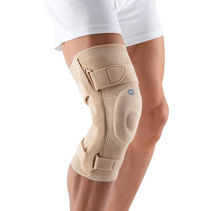 Bauerfeind - GenuTrain S - Hinged Knee Brace Support - Advanced Stability of the knee joint - Right Knee - Size 3 - Color Beige