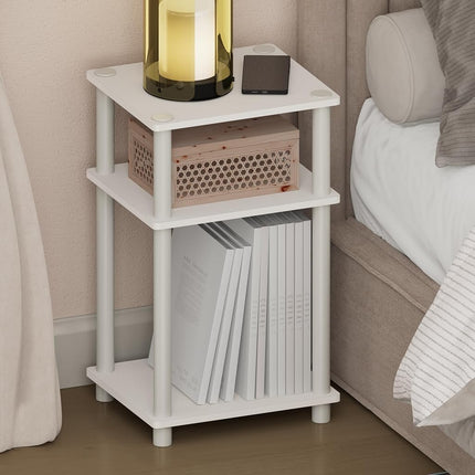 Furinno JUST Night Stand, 3-Tier Turn-N-Tube Night