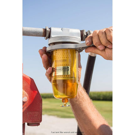 Goldenrod Dutton-Lainson Water Block Fuel Filter With 1" NPT Top Cap, Zinc Die-Cast Top-Cap and Alcohol-Resistant Polymer Bowl
