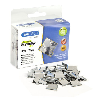 Rapesco CP20040S Supaclip 40 Stainless Steel Refil