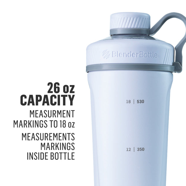 BlenderBottle Radian Insulated Stainless Steel Shaker Bottle, Matte Black, 26-Ounce, C02090