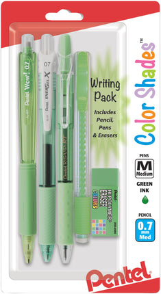 Pentel Color Shades Writing Pack - Pastel Light Gr