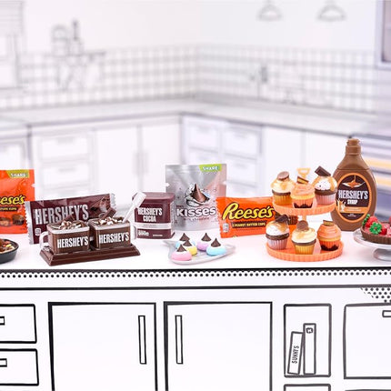 MGA's Miniverse Make It Mini Food - Brunch Multipack, Hershey Mini Collectibles, DIY, Resin Play, Replica Food, Suitable for Collectors & Kids Ages 8+, NOT Edible