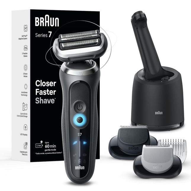 Braun Electric Shaver for Men, Series 7 7177cc, We
