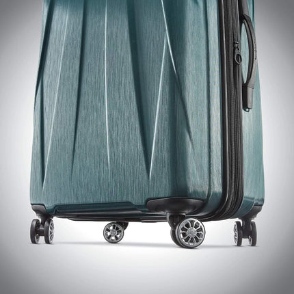 Samsonite Unisex-Adult Centric 2 Hardside Expandable Luggage with Spinners, Emerald Green, Checked-Medium 24-Inch, Centric 2 Hardside Expandable Luggage with Spinners