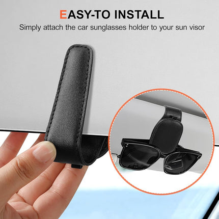 TUYOHW Paquete de 2 soportes para gafas de sol para coche