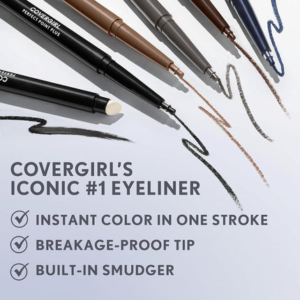 COVERGIRL Perfect Point PLUS Eyeliner Pencil Charcoal, .008 oz