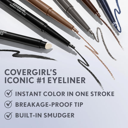 COVERGIRL Perfect Point PLUS Eyeliner Pencil Charcoal, .008 oz