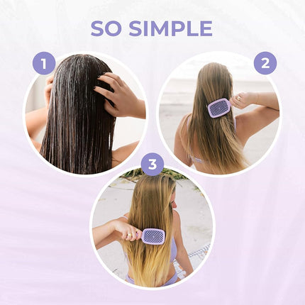 FHI HEAT UNbrush and UNbrush MINI Wet & Dry Vented Detangling Hair Brush, Lilac Light Purple