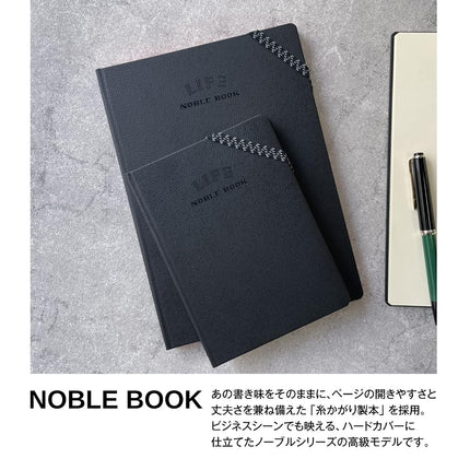 Life N1640 Noble Book, A6, Grid, Black
