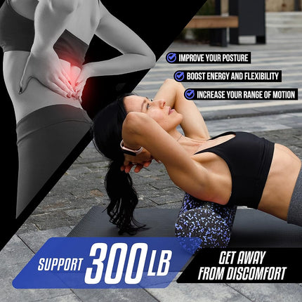 Yes4All EPP Foam Roller for Back, Legs, Physical Therapy, Exercise, Deep Tissue, and Muscle Massage – Extra Firm High-Density Foam Roller – Support Pain Relieved, Back, Legs, and Muscle Recovery