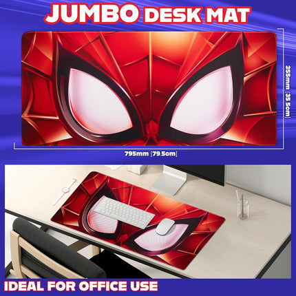 Marvel 2529 XL Under Desk Mouse Pad 80 x 36 cm Avengers Spiderman Groot Office Accessory (Spiderman Red)