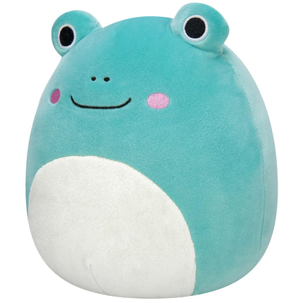 Squishmallows Original Peluche Officielle Jazwares 30 cm Grenouille Ludwig sarcelle avec ventre vert menthe - Ultra Douce de taille moyenne