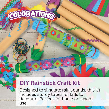 Colorations Rainstick Craft Kit - Kit for 12 (Item # RAINKIT)
