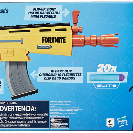 Nerf Pistolet Blaster - Fortnite Scar Légendaire - Garçons 12+ - Unisexe - Jaune - Thème Militaire [31 mars 2019] Hasbro