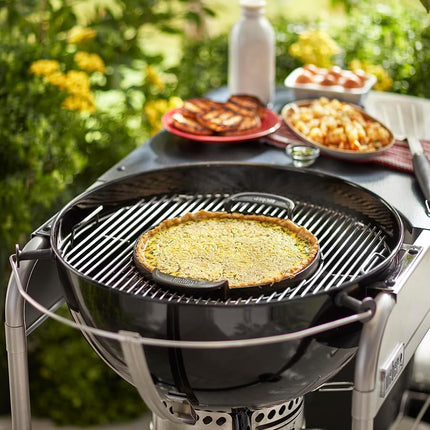 Weber Cast Iron Griddle for Gourmet BBQ System - Even Heat Distribution, Optimal for Fish, Vegetables and Pan-Fried Dishes – Black (7421)