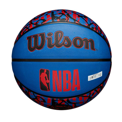 WILSON NBA Team Graffiti Basketball - Detroit Pistons, Size 7-29.5"