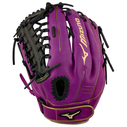 Mizuno Men's MVP Prime Fastpitch Bullet Glove, Shock 2 Web - Purple, 12.5" | Outfield