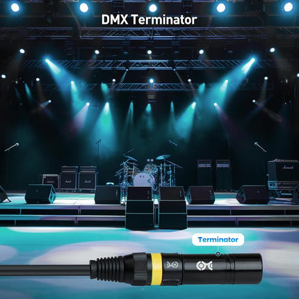 Cable Matters 2-Pack 120 Ohm 3-Pin XLR Terminator/DMX Terminator - Optimal Signal Integrity for Lighting and Audio Systems