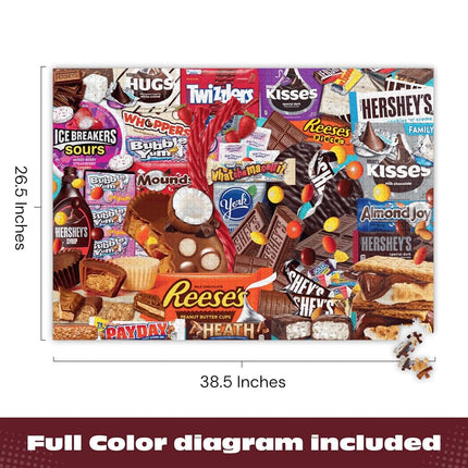 Buffalo Games - Hershey - Hershey Deluxe Collage - 2000 Piece Jigsaw Puzzle for Adults Challenging Puzzle Perfect for Game Nights - Finished Puzzle Size is 38.50 x 26.50