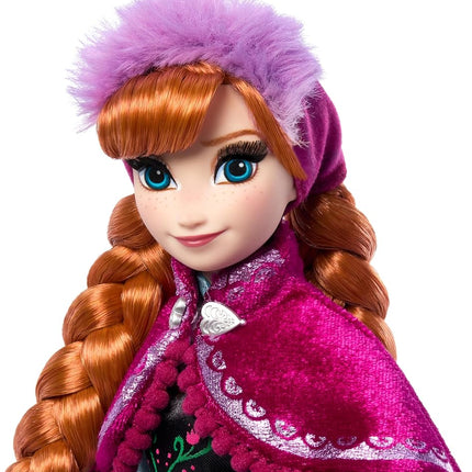 Mattel Frozen Anna & Elsa Doll Set - Disney Princess Collector Fashion Dolls Celebrating Disney 100 Years of Wonder, Inspired by the Movie