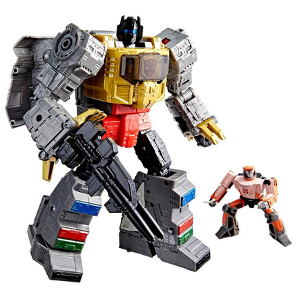 Transformers Studio Series The Transformers: The Movie Dinobot Grimlock, Figurine articulée transformable Leader Class de 21,5 cm, Jouets robots pour les 8 ans et plus