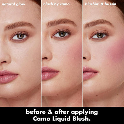 e.l.f. Camo Liquid Blush, Long-lasting Liquid Blush For High-pigment Color, Creates A Soft, Dewy Finish, Vegan & Cruelty-free, Suave Mauve