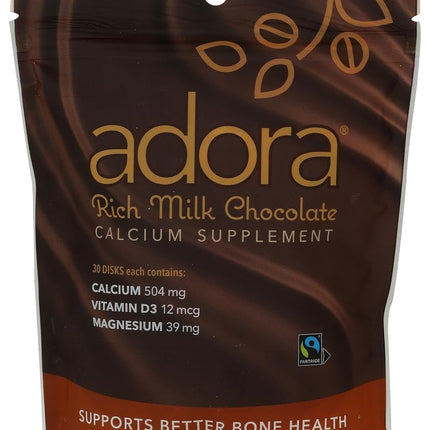 Adora Calcium Supplement Disk 500mg, Organic Milk 