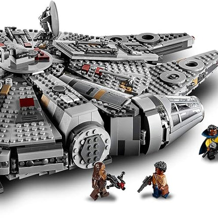 LEGO Star Wars Millennium Falcon 75257 Building Set - Starship Model with Finn, Chewbacca, Lando Calrissian, Boolio, C-3PO, R2-D2, and D-O Minifigures, The Rise of Skywalker Movie Collection