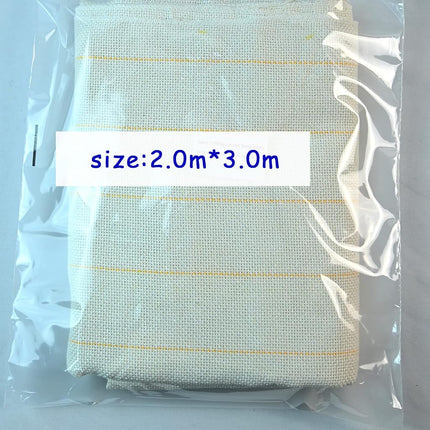 118" x 83" Upgraded Overlocking Tufting Cloth With Marked Lines - Large Monk's Cloth for Tufting Gun & Punch Needle Fabric