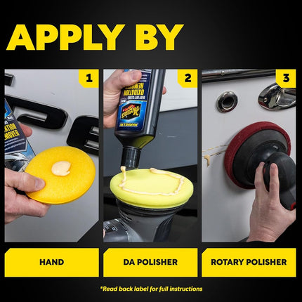 Meguiar's Oxidation Remover Heavy Duty Cleaner - Removes Moderate Oxidation, Scratches and Stains - Boat Oxidation Remover and Polish - Marine Detailing Accessories for High Gloss Protection - 473ml