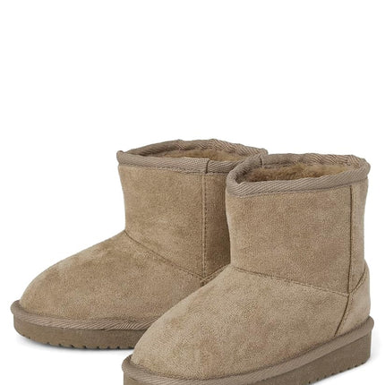 Botines clásicos para bebé de The Children's Place, forrados de piel sintética, color gris pardo, talla 8 para niños pequeños