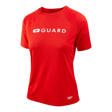Speedo Women's Guard Uv Swim Shirt Short Sleeve Ra