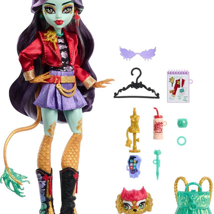 Monster High Jinafire Long Doll with Pet Dog