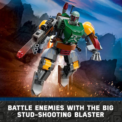 LEGO Star Wars Boba Fett Mech 75369 Buildable Star Wars Action Figure, This Posable Mech Inspired by The Iconic Star Wars Bounty Hunter Features a Buildable Shield, Stud Blaster and Jetpack, 6440295