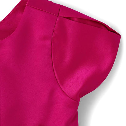 Gymboree Girls' One Size and Toddler Short Sleeve Dresses, Magenta, 6