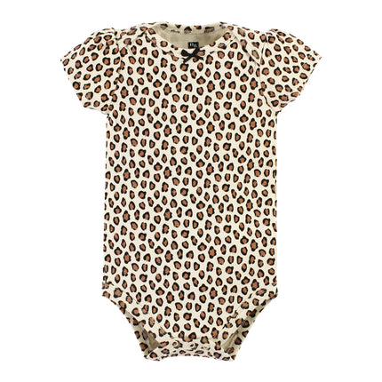 Hudson Baby Baby Cotton Bodysuits, Cinnamon Hearts, 18-24 Months