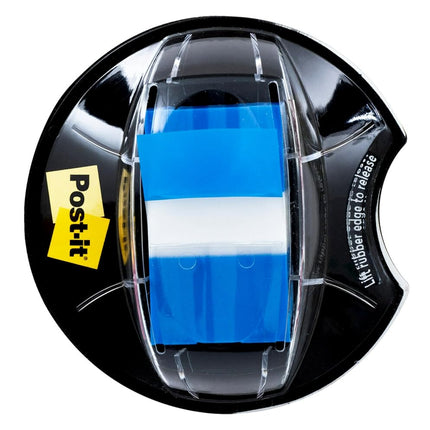 Post-it Flags, Blue, 1-Inch Wide, 200/ Desk Grip Dispenser (680-HVBE)