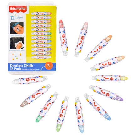 Fisher-Price� Dustless Chalk Set - 12 Bright Color
