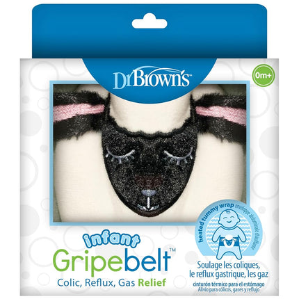 Faja con Calor para Bebés Dr. Brown's Infant Gripebelt, Alivia la Barriga del Bebé con Calor Suave y Compresión, Cordero, +0m