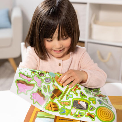 Melissa & Doug Reusable Sticker Pad: Farm - 280+ Stickers, 5 Scenes, Great Gift for Girls and Boys - Best for 3, 4, 5 Year Olds and Up