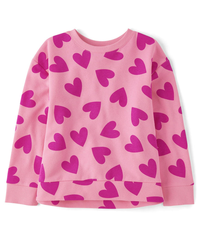 The Children's Place Girls' Active Pullover, Pink 