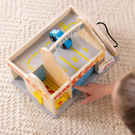 Melissa & Doug Service Station Parking Garage, 6 Pieces (E-Commerce Packaging, Great Gift for Girls and Boys - Best for 3, 4, 5, and 6 Year Olds)